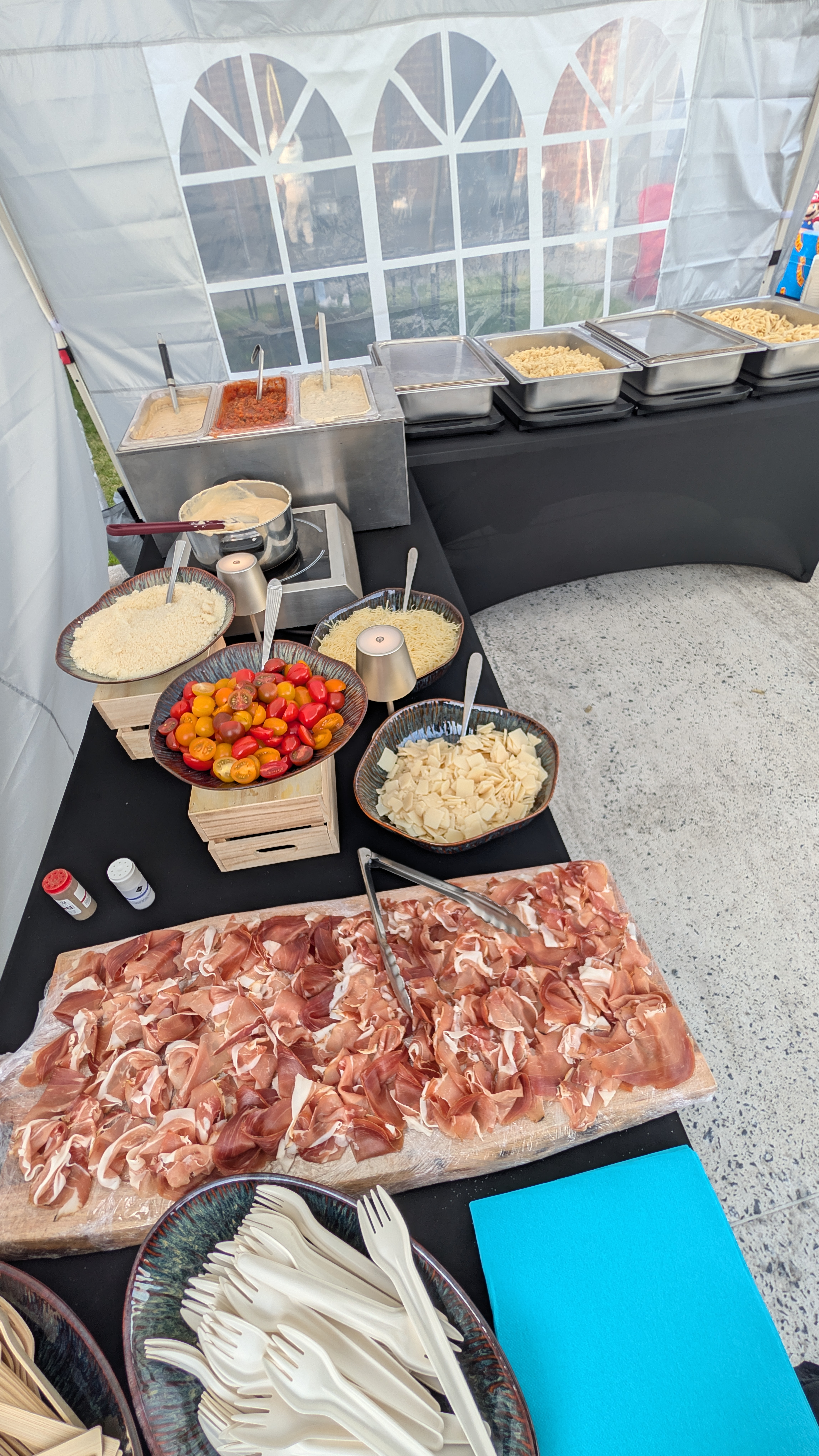 Stand BBQ dans le jardin